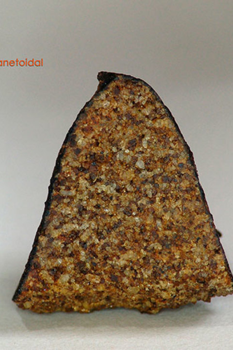 El Eucrito de Caldera. Este meteorito, perteneció a la corteza de un planetoide en la temprana formación de nuestro sistema solar.